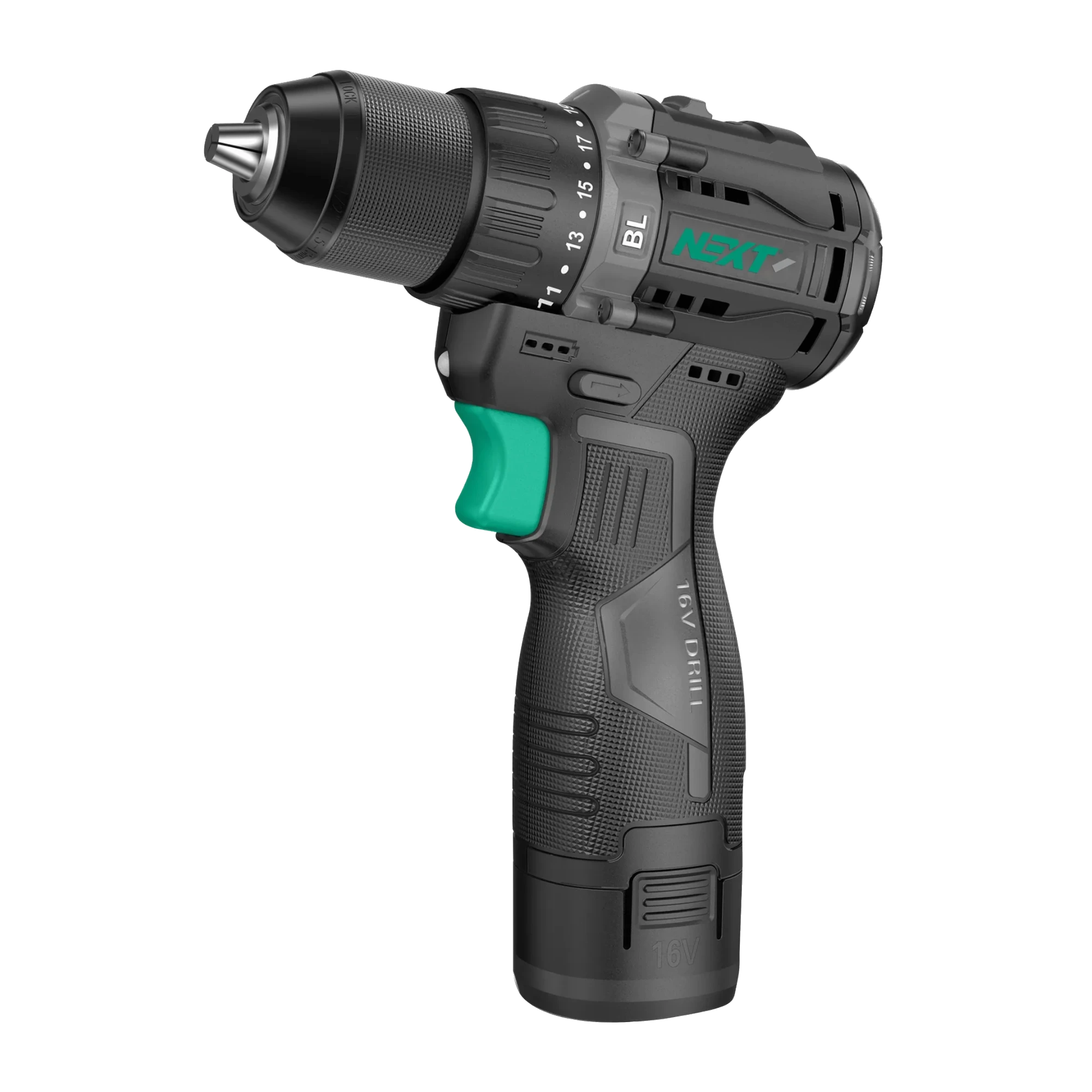 Compact brushless cordless drill